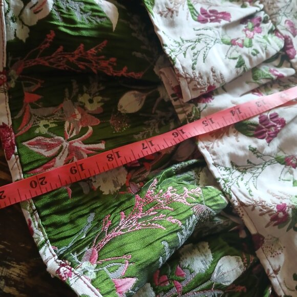 NWT Aureum Floral Puff Sleeve Peplum Blouse Women's Small - Picture 6 of 6